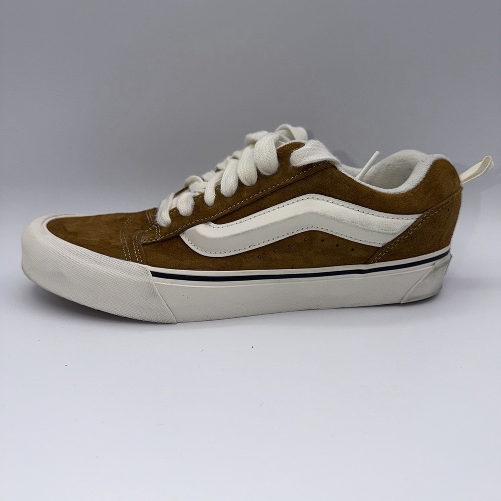 Vans Knu Skool Sneakers Shoes Mens 9.5 Camel/Brown Suede Colorway